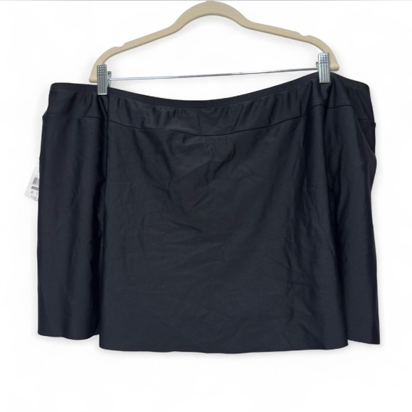 Time and Tru Women's Plus Size Side Slit Swimsuit Skirt 3X/24W-26W, Beach Resort - Picture 6 of 9